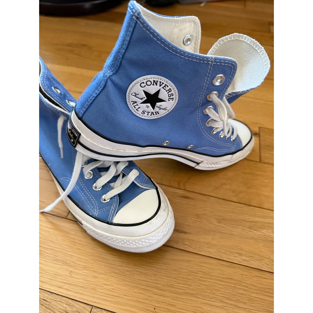 Converse Chuck 70 Hi Top University Blue Canvas Sneakers Mens 7.5 Womens 9